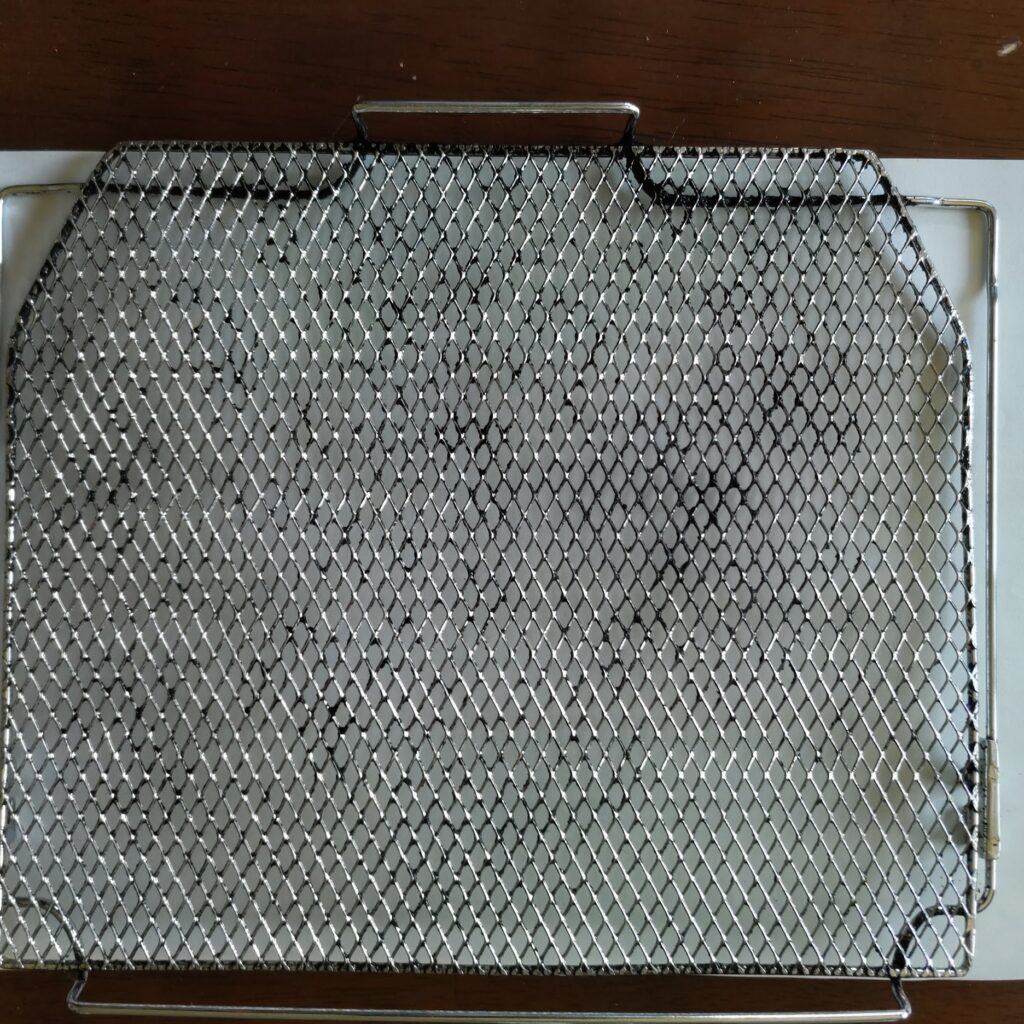 清掃後のトースター網の写真